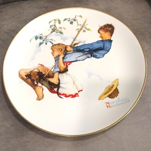 Norman Rockwell's Summer - Flying High plate - Picture 1 of 2
